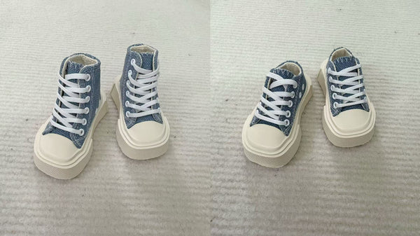 Blackkbbo - Square-Toe Canvas Shoes (MSD)