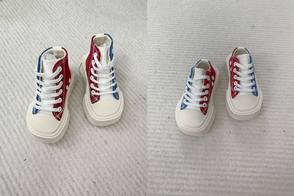 Blackkbbo - Square-Toe Canvas Shoes (MSD)