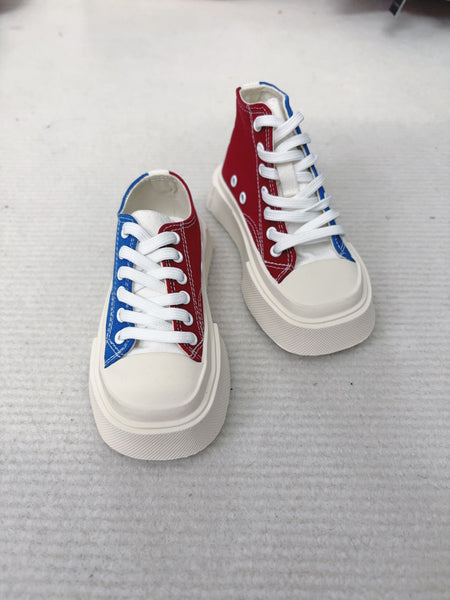 Blackkbbo - Square-Toe Canvas Shoes