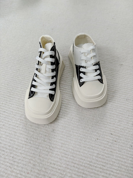 Blackkbbo - Square-Toe Canvas Shoes