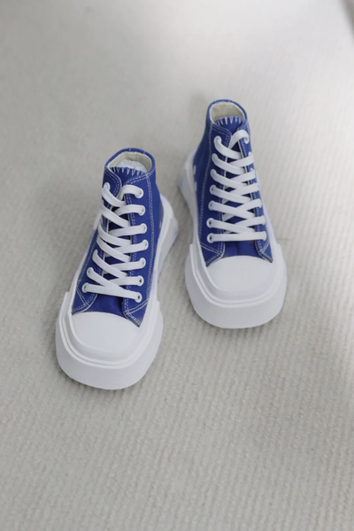 Blackkbbo - Square-Toe Canvas Shoes