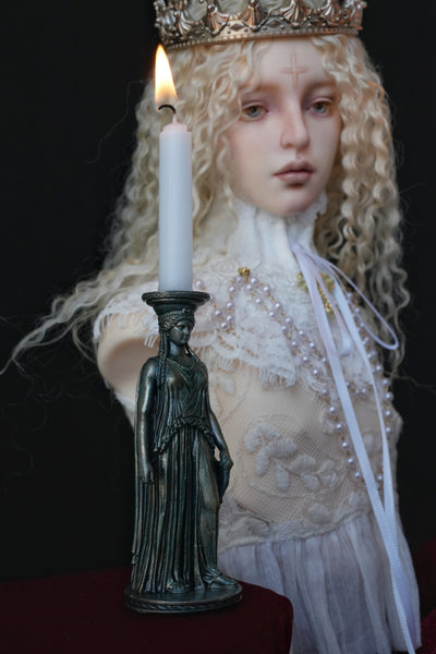 Joy Doll - Goddess Sculpture Candlestick