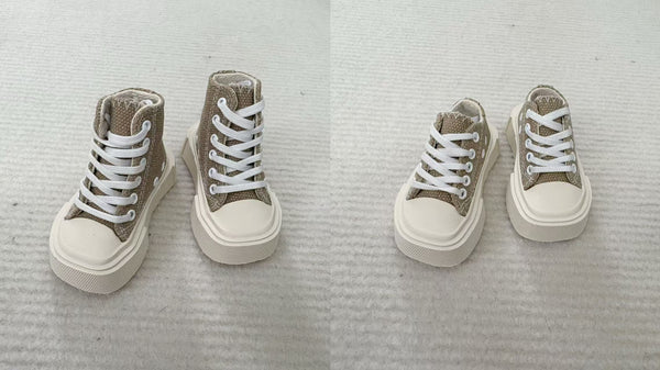 Blackkbbo - Square-Toe Canvas Shoes (MSD)