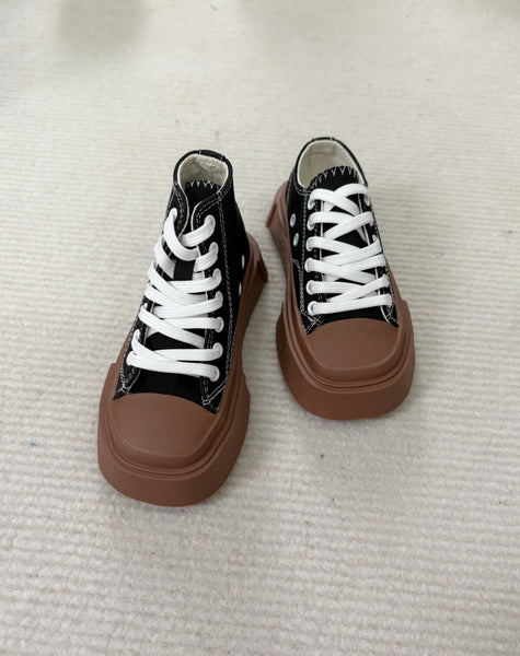Blackkbbo - Square-Toe Canvas Shoes