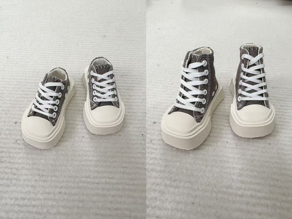 Blackkbbo - Square-Toe Canvas Shoes (MSD)