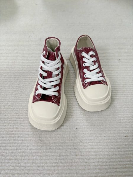 Blackkbbo - Square-Toe Canvas Shoes