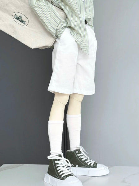 Blackkbbo - Square-Toe Canvas Shoes