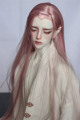 Little Fairy Platter - Styled Wig Black & Pink