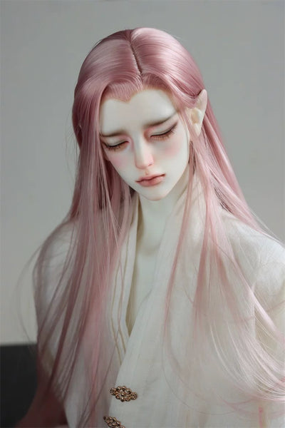 Little Fairy Platter - Styled Wig Black & Pink