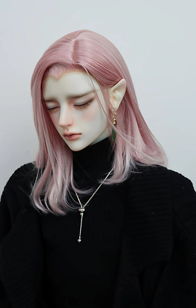 Little Fairy Platter - Styled Wig Black & Pink
