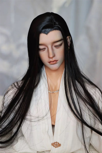 Little Fairy Platter - Styled Wig Black & Pink