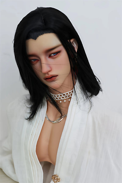Little Fairy Platter - Styled Wig Black & Pink