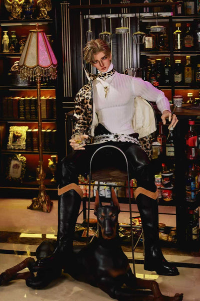 STT Studio - Reversible Leather Jacket Set ~ Spots