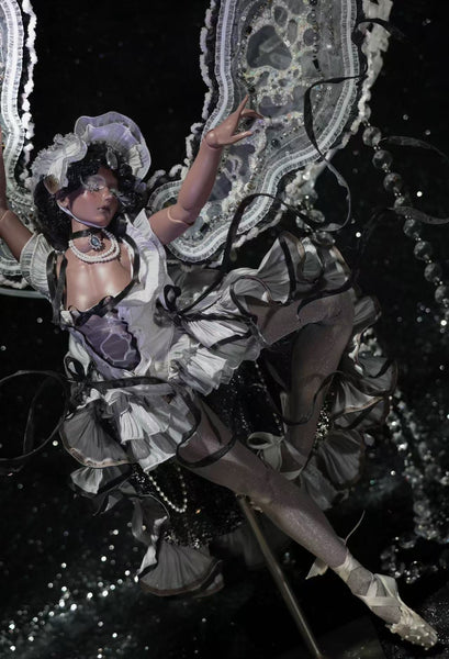 Black Ship Doll - Pearl & Flesh ~ Tahitian Pearl Fullset