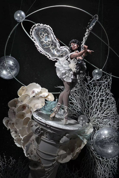 Black Ship Doll - Oil Painting Body ~ Pearl & Flesh
