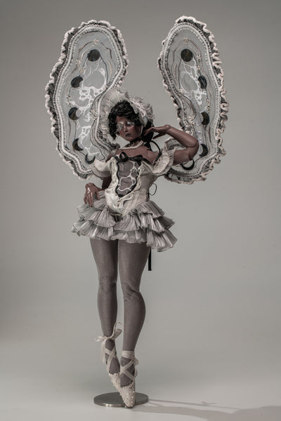 Black Ship Doll - Pearl & Flesh ~ Tahitian Pearl Fullset