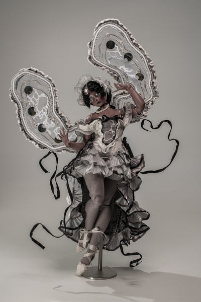 Black Ship Doll - Pearl & Flesh ~ Tahitian Pearl Fullset