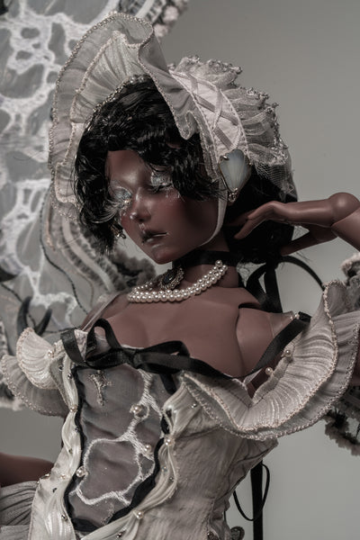 Black Ship Doll - Pearl & Flesh ~ Tahitian Pearl Fullset