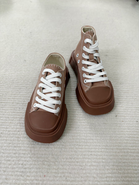 Blackkbbo - Square-Toe Canvas Shoes