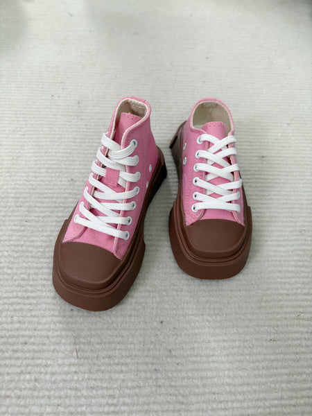 Blackkbbo - Square-Toe Canvas Shoes